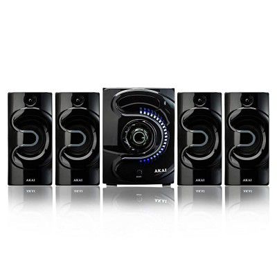 AKAI Jazz MS4460 62W RMS 4.1 Channel Multimedia Speakers Home Theater System with High Bass and Supporting Bluetooth 5.0, USB, AUX, FM & Remote Control