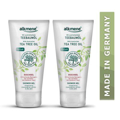 Alkmene Natural Tea Tree Shower Gel 200ml- Pack of 2 Nourishes