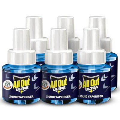 All Out Ultra Liquid Vaporizer, 6 Refills (45ml each)