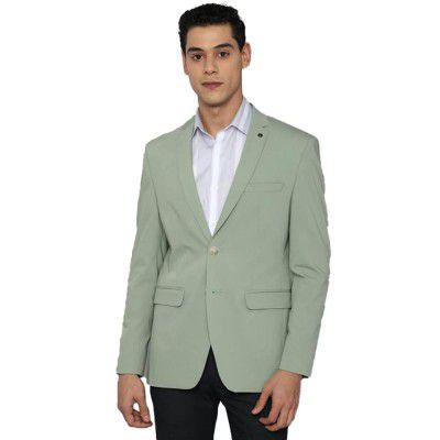 Allen Solly Solid Polyester Viscose Slim Fit Mens Work Wear Jacket