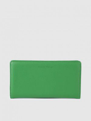 Allen Solly  Women Casual Green Genuine Leather Wallet  (10 Card Slots)