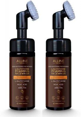 ALLINE L Glutathione Foaming | Skin Whitening for Women | 300 ML Face Wash  (300 ml)