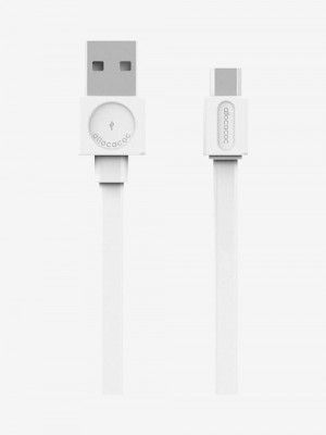 Allocacoc 1.5m Flat USB to Micro USB Cable (10452WT/USBMBC, White)