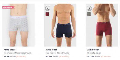 Almo Wear Trunks at minimum 80% off