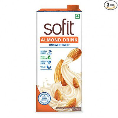 Almond Drink Unsweetend 1L Pack of 3