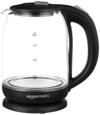 Amazon Basics 1500W Kettle with Borosilicate Glass Body1.8L