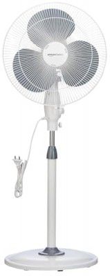 amazon basics 16-Inch Pedestal Fan | Tilting Head | 1400 RPM | Silent Operation| 400mm Sweep Length (Grey)