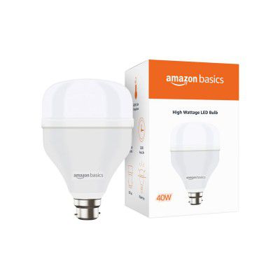 Amazon Basics - 40W LED Bulb, Cool White (Base B22, Pack of 1)