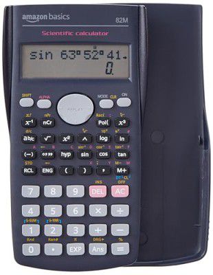 Amazon Basics AB-82MS 240 Functions and 2-Line Display Scientific Calculator | 240 Function Scientific Calculator | 2-Line Large Display