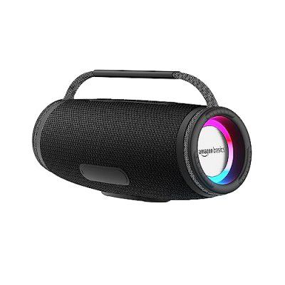 Amazon Basics Bluetooth 16W Speaker, with TWS Function, Powerful Bass, BT 5.3 and in-Built Noise Cancelling Mic (Black)