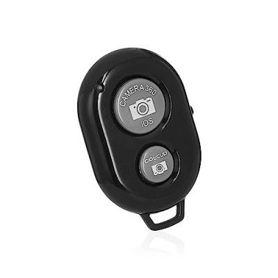 Amazon Basics Bluetooth Remote for iOS and Android with Bluetooth Connectivity, Useful for Selfie Sticks &Tripods, for Selfies, Group Shots, and Long-Exposure Shots