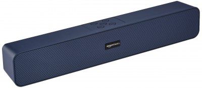 Amazon Basics Bluetooth Speaker 5.0 Soundbar with 16W RMS, 2000mAh Battery, Upto 19 Hrs Playtime Aux/USB Port (Blue)