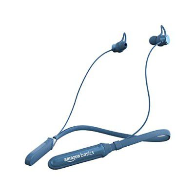 Amazon Basics in-Ear Bluetooth 5.0 Neckband with Up to 30 Hours Playtime