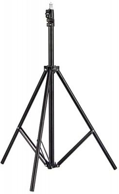 amazon basics Lightweight&Portable Tripod Stand for Mobiles,Lights,&Cameras,with Multiple Lighting Possibilities for Indoor&Outdoor Shoots,Live Streams&Video Calls (7 Feet,Black) Pack of 1