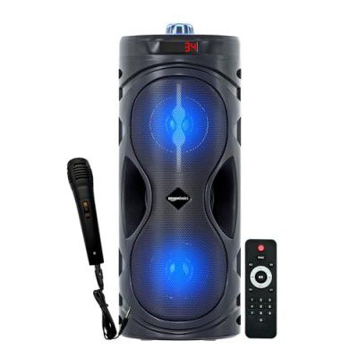 Amazon Basics Party Speaker with Karaoke Mic