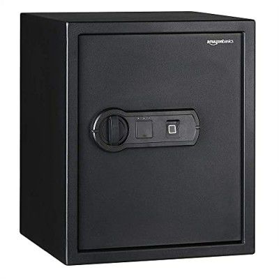 amazon basics security safe with Biometric Fingerprint, 43 Litres