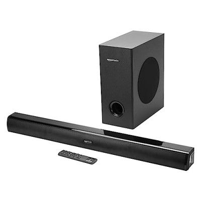 Amazon Basics Soundbar with Wired Subwoofer 150W RMS