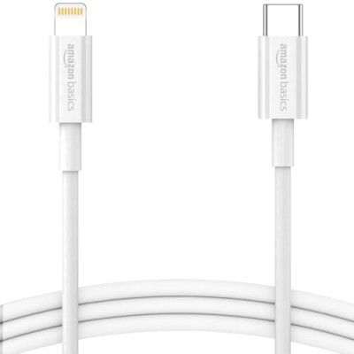 amazon basics Tpe Type-C To Lightning Cable | 20W Fast Charging, 480Mbps Data Transfer Speed | Compatible With iPhone, Ipad Air, Pro, Mini, Ipad | 1 Meter (White)