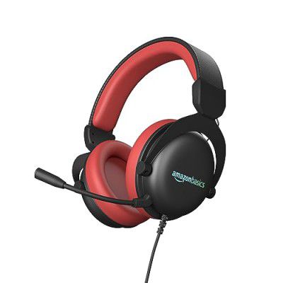 Amazon Basics Wired Over The Ear Gaming Headphones with Mic RGB