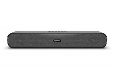 amazon basics X12 16W Bluetooth Soundbar with 1200 mAh Battery | 2X Bass (Black)