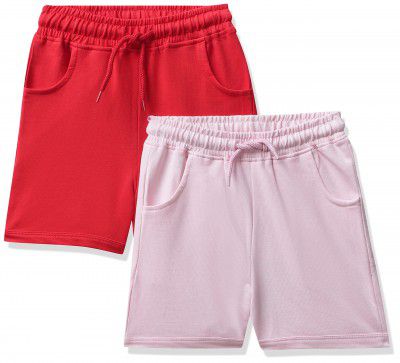 Amazon Brand - Jam & Honey Girls Cotton Shorts