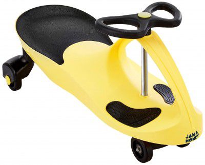 Amazon Brand - Jam & Honey Swing/Magic Car (Yellow & Black)