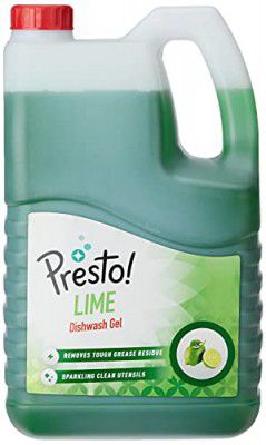 Amazon Brand - Presto! Dishwash Gel - 5 L (Lime)