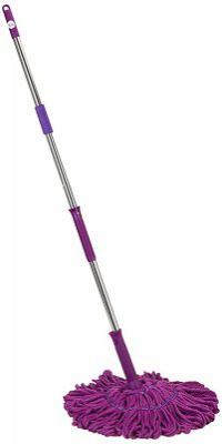 Amazon Brand - Presto! Microfiber Twist and Squeeze Mop for Floor Cleaning