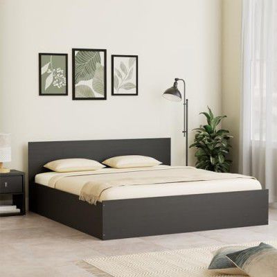 Amazon Brand - Solimo Altamore Engineered Wood King Bed with Storage, Non Woven Base (Wenge Finish)