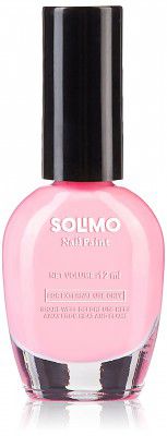 Amazon Brand - Solimo Bubble-gum Pink Nail Polish, Toxin-Free, Quick Drying, Glossy Finish, 12 ml