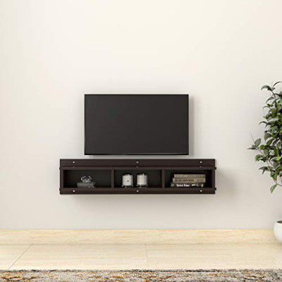 Amazon Brand - Solimo Catmint Engineered Wood Wall Mounted TV/Entertainment Unit (Wenge)