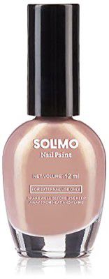 Amazon Brand - Solimo Golden Bronze Nail Polish, Toxin-Free, Quick Drying, Glossy Finish, 12 ml