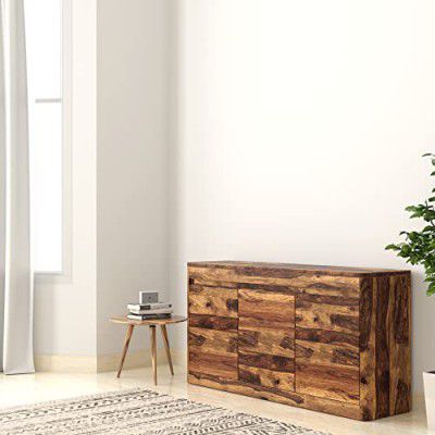 Amazon Brand - Solimo Imparadise Solid Sheesham Wood Sideboard (Natural Finish)