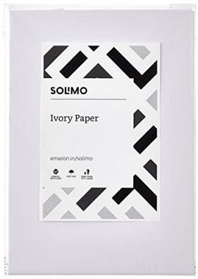 Amazon Brand - Solimo Ivory Sheet, A4 Size, 210 GSM, 25 Sheets Per Pack