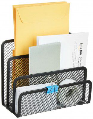 Amazon Brand - Solimo Metal Mesh Letter/Paper Sorter