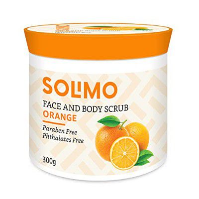 Solimo Orange Face and Body Scrub