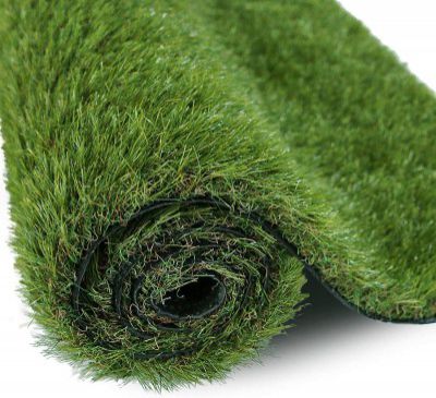 Amazon Brand - Solimo Standard PVC Carpet - (6.5 X 3 ft, 45 mm Artificial Grass, Green)