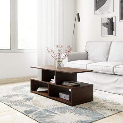 Amazon Brand - Solimo Venus Engineered Wood Contemporary Walnut Finish Coffee Table (Brown)