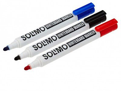 Amazon Brand - Solimo White Board Markers 