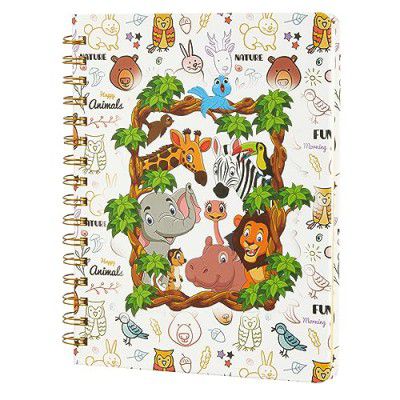 Amazon Brand - Solimo Wild Wonderland Wirebound Notebook | 80 GSM | 160 Pages (165 X 215 mm)