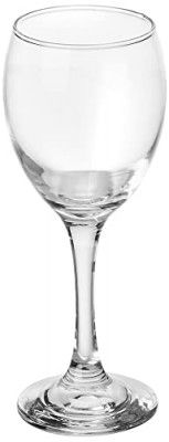 Amazon Brand - Solimo Wine Glass 245ml, Set of 6, Transparent