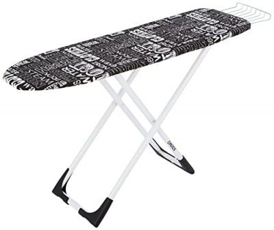 Amazon Brand - Solimo Wooden Ironing Board/Table with Iron Holder, Foldable & Adjustable (122 x 32cm)