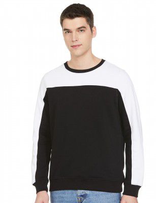 Amazon Brand - Symbol Men Cotton Rich Light Weight Crew Neck Sweatshirt (Regular Fit)