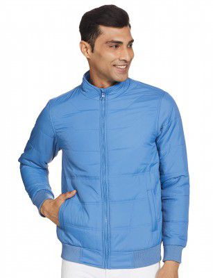 Amazon Brand - Symbol Men's Band Collar Jacket (AW20-QB-SY-01_Lt Blue_2XL)