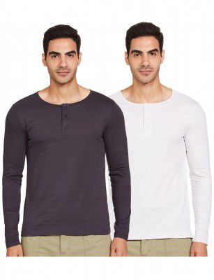 Amazon Brand - Symbol Men's Regular Full Sleeve Regular Fit T-Shirt, Pack Of 2