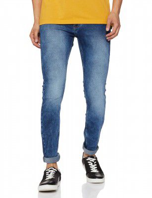 Amazon Brand - Symbol Mens Skinny Jeans (SS22-SY-SK-509_Dark Blue1_38)