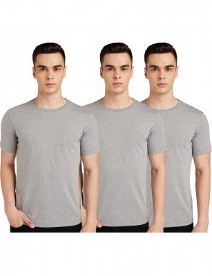 Amazon Brand - Symbol Men's Solid Cotton T Shirt | Plain | Round Neck | Half Sleeve - Regular Fit | Combo Pack of 3 (Available in Plus Size)