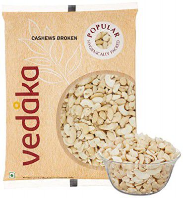 Amazon Brand - Vedaka Cashews - Broken | 200g | Gluten Free & Plant Based Protein | Premium Kaju Nuts