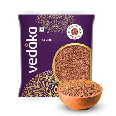 Amazon Brand - Vedaka Premium Raw Flaxseeds | 500g