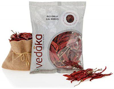 Amazon Brand - Vedaka Red Chilli (Lal Mirch) | No artificial colours and preservatives | 200g